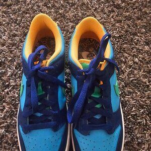 Blue all star dunk low shoes